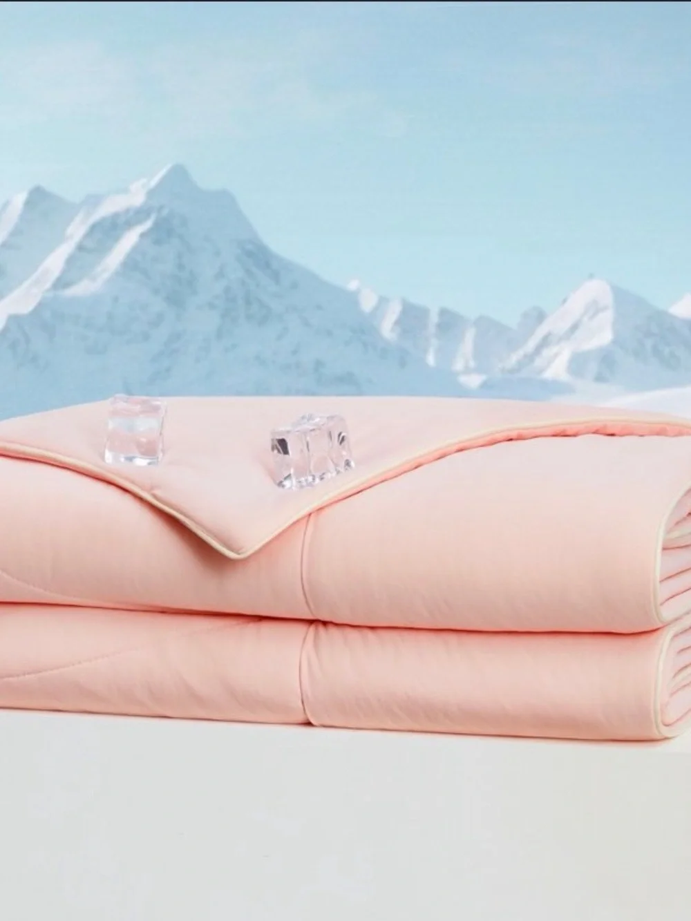 DreamValley cooling breathable and lightweight comforter, Pink Blush